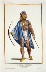 Un noble indien de la nation Ottawa, 1780